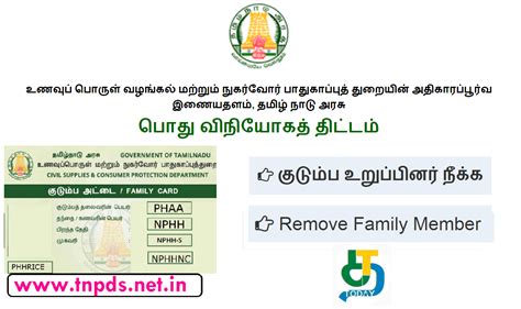 tnpds smart card status download|how to remove name from ration card.